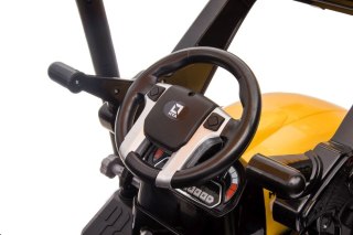 LEAN CARS Traktor Na Akumulator Z Przyczepą Hercules Żółty 24V