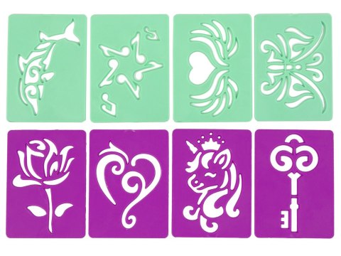 LEAN Toys Zestaw Do Robienia Tatuaży Długopis Elektroniczny Pisak Szablony