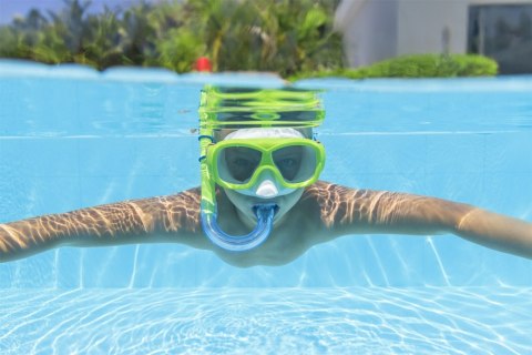 Bestway Zestaw Do Nurkowania Maska, Rurka, Płetwy Zielony Bestway 25019