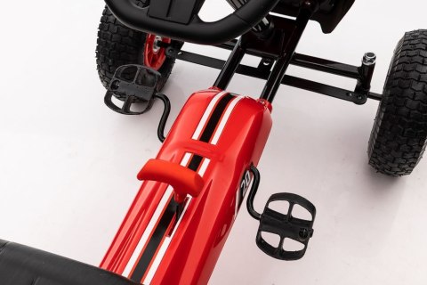 LEAN CARS Gokart na Pedały G208 Czerwony