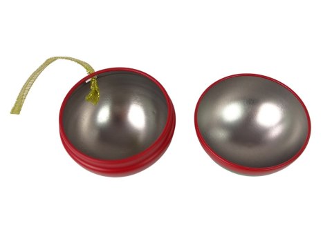 LEAN TOYS Świąteczna Bombka Metalowa Ozdoba Na Choinkę Mikołaj z Bałwanem Zielona