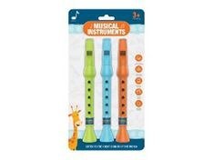 LEAN TOYS Zestaw Trzech Fletów Dla Dzieci Zwierzątka