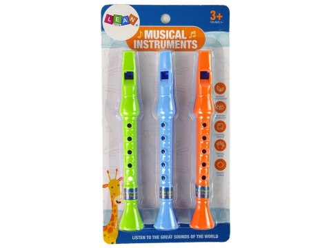 LEAN TOYS Zestaw Trzech Fletów Dla Dzieci Zwierzątka