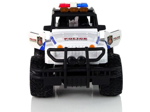 LEAN Toys Auto R/C Policja Jeep Policyjny 1:14 Zdalnie Sterowane Efekty Świetlne