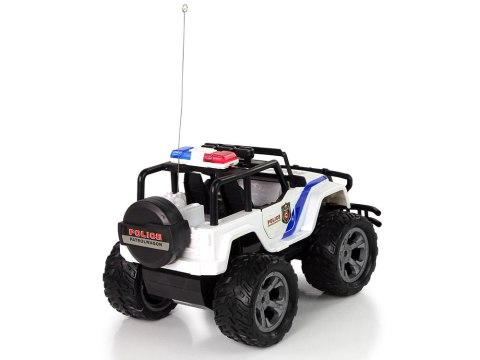 LEAN Toys Auto R/C Policja Jeep Policyjny 1:14 Zdalnie Sterowane Efekty Świetlne