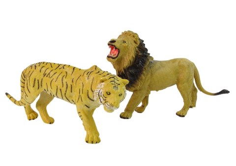 LEAN Toys Cyrkowa Ciężarówka Transporter Zwierząt Przyczepa PickUp Lew Tygrys