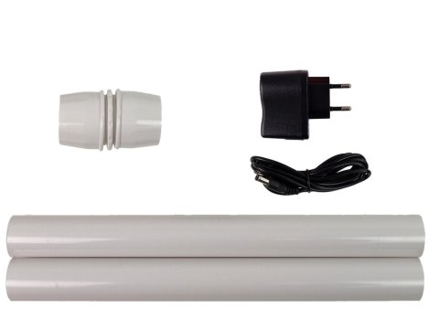 LEAN Toys Dekoracja Świąteczna Lampa Latarnia z Mikołajem Biała Kolędy Światła