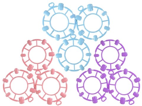 LEAN Toys Duży Zestaw Do Malowania Paznokci Lakiery Naklejki Separatory