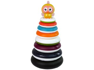 LEAN Toys Edukacyjna Piramidka z Obręczami Kółka Kaczuszka