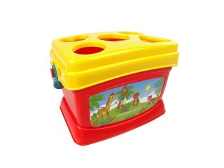 LEAN Toys Edukacyjne Wiaderko Kubeczki Piramidka Łódki Sorter Do Kąpieli