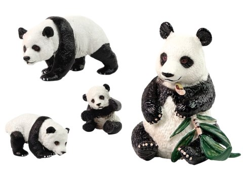 LEAN Toys Figurka Zwierzęta Zestaw Papuga Panda
