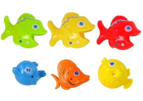 LEAN Toys Gra Zręcznościowa Zestaw Łowienie Rybek Wędka Rybki Krokodyl