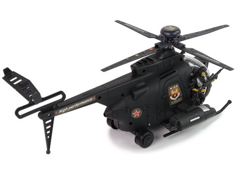 LEAN Toys Helikopter Wojskowy Skrzydła Światła Na Baterie