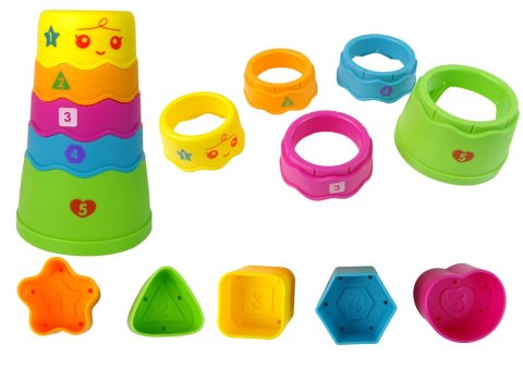 LEAN Toys Interaktywny Stolik Edukacyjny Sorter Zjeżdżalnia Piłeczek Niebieski