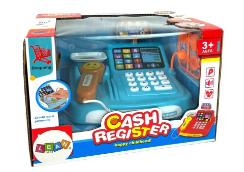 LEAN Toys Kasa Sklepowa Waga Opakowania Ciasteczek Skaner Na Baterie