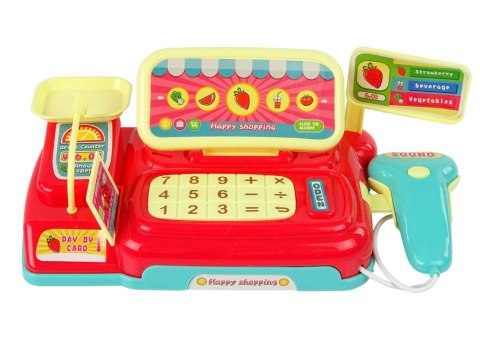 LEAN Toys Kasa Sklepowa Wózek Skaner Na Baterie