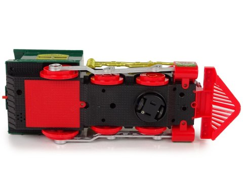 LEAN Toys Lokomotywa Świąteczna Światła Dźwięk Zielona Na Baterie