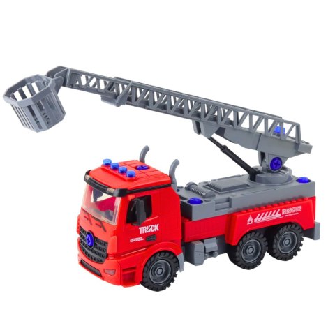 LEAN Toys Straż Pożarna Wóz Do Rozkręcania DIY Śrubokręt Czerwony