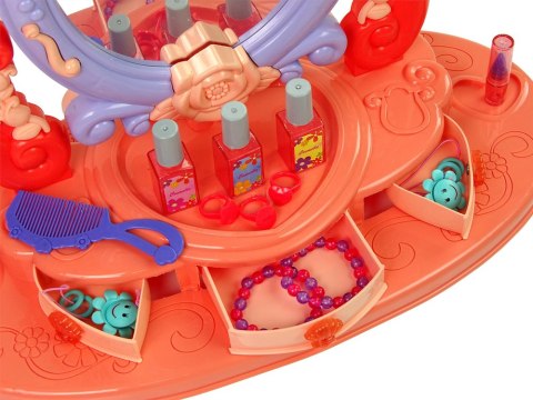 LEAN Toys Toaletka Do Makijażu Z Lustrem Światła Dźwięk Róża