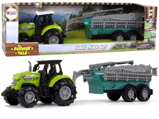 LEAN Toys Traktor Rolniczy z Opryskiwaczem Farma Dźwięk Zielony