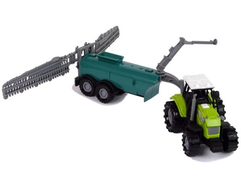 LEAN Toys Traktor Rolniczy z Opryskiwaczem Farma Dźwięk Zielony