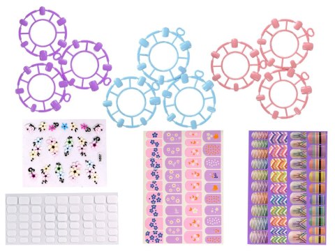 LEAN Toys Zestaw Do Malowania Paznokci Frezarka Lampa Pilnik Brokaty