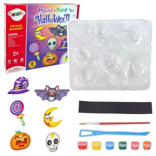 LEAN Toys Zestaw Kreatywny DIY Halloween Magnesy Odlewy Gipsowe Dynia