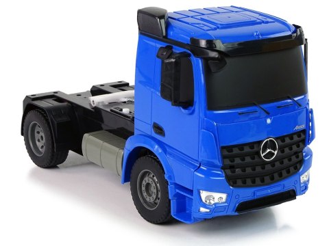 Double E Duża Ciężarówka R/C Mercedes Arocs Niebieska 1:20 Kontener 58 cm Długości