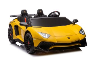 LEAN CARS Auto Na Akumulator Lamborghini XXL A8803 Żółte 24V