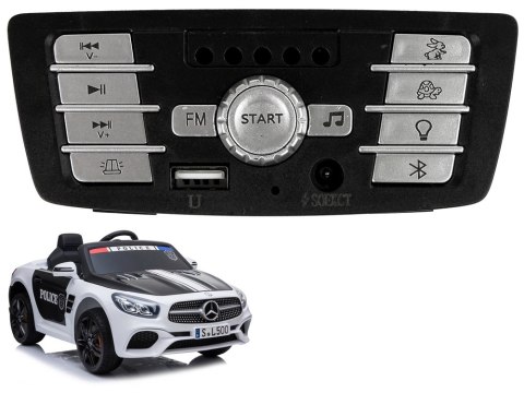 LEAN CARS Panel muzyczny do auta Akumulator Mercedes SL500 policja
