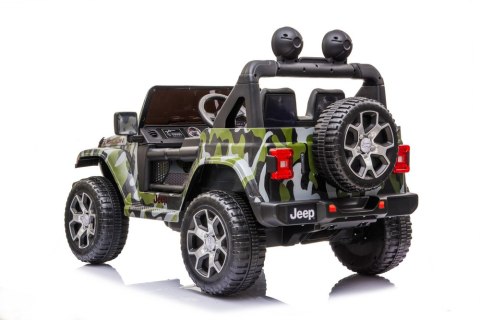 LEAN CARS Pojazd na Akumulator Jeep Wrangler Rubicon DK-JWR555 Moro