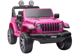 LEAN CARS Pojazd na Akumulator Jeep Wrangler Rubicon DK-JWR555 Różowy