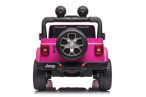 LEAN CARS Pojazd na Akumulator Jeep Wrangler Rubicon DK-JWR555 Różowy