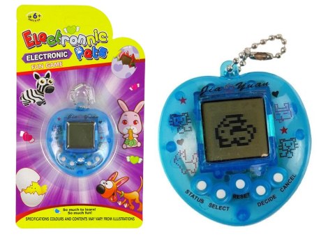 LEAN TOYS Gra Elektroniczna Tamagotchi Zwierzątko Niebieska