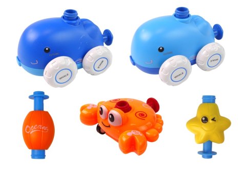 LEAN Toys Balonowa Wyrzutnia Delfin Samochód Aerodynamiczny