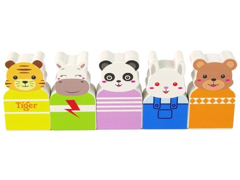 LEAN Toys Obrotowy Drewniany Diabelski Młyn Figurki