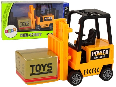 LEAN Toys Wózek Widłowy Napęd Frykcyjny Pomarańczowy