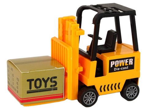 LEAN Toys Wózek Widłowy Napęd Frykcyjny Pomarańczowy