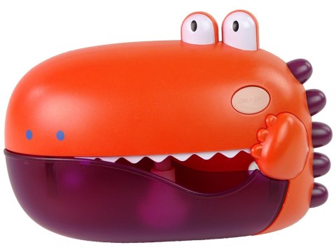 LEAN Toys Zabawka Do Kąpieli Bańki Mydlane Dinozaur Czerwony Na Baterie