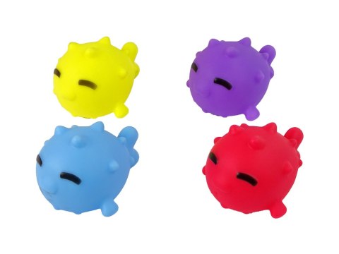 LEAN Toys Zabawka Do Kąpieli Mini Koszykówka Kosz Piesek Gumowe Rybki