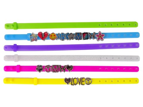 LEAN Toys Zestaw Biżuterii Bransoletek Literki DIY