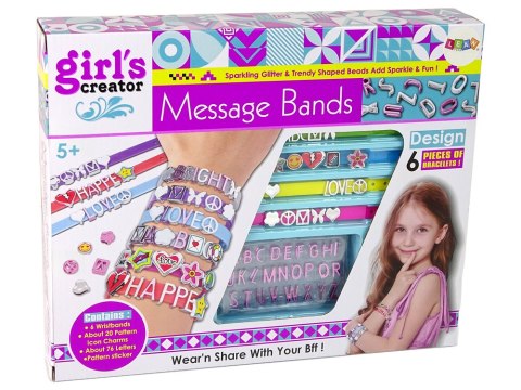 LEAN Toys Zestaw Biżuterii Bransoletek Literki DIY