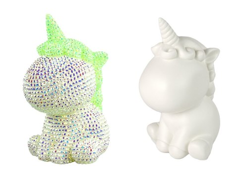 LEAN Toys Zestaw Jednorożec DIY Diamenty Kryształki Zielony
