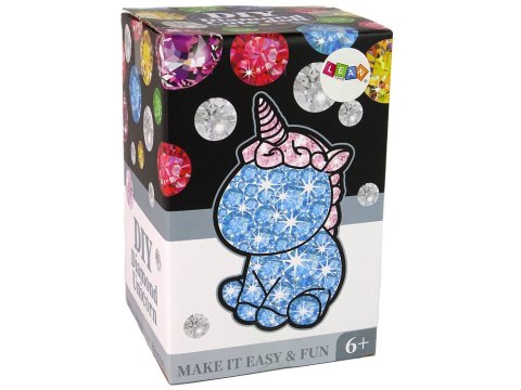 LEAN Toys Zestaw Jednorożec DIY Diamenty Kryształki Zielony