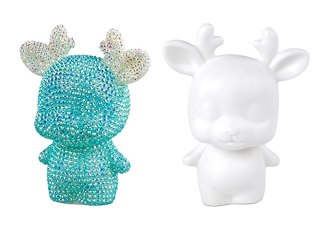 LEAN Toys Zestaw Kreatywny Renifer DIY Diamenty Kryształki Niebieski