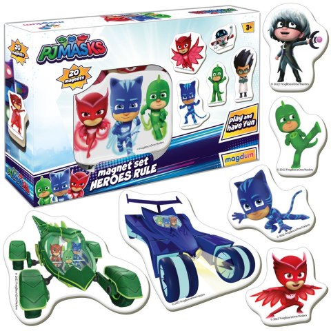 LEAN Toys Zestaw Magnesów Pidżamersi Pjmasks ME 5031-32