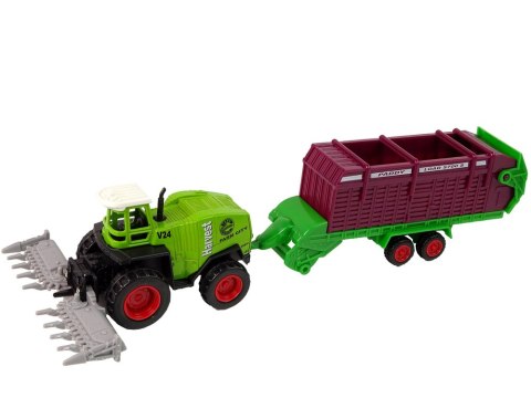 LEAN Toys Zestaw Pojazdów Rolniczych Traktor 12 Sztuk Metal