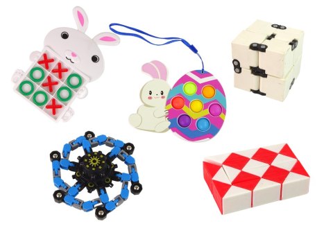 LEAN Toys Zestaw Zabawek Wielkanocnych Fidget Toys Antystresowe 36 Elementów