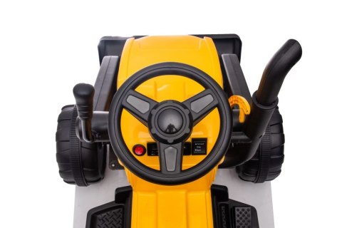 LEAN CARS Traktor Na Akumulator Z Przyczepą S617 Żółty