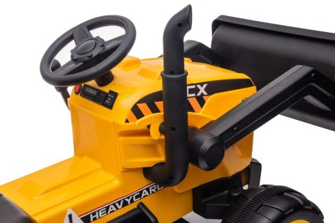 LEAN CARS Traktor Na Akumulator Z Przyczepą S617 Żółty